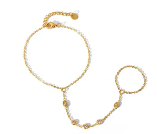 Dainty Hand Chain Bracelet