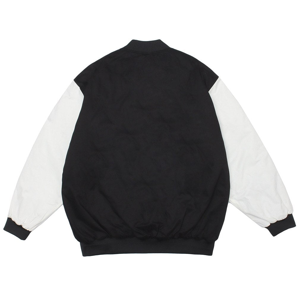 Varsity Patchwork Jacket – Embroidered High Street College Style Winter Coat
